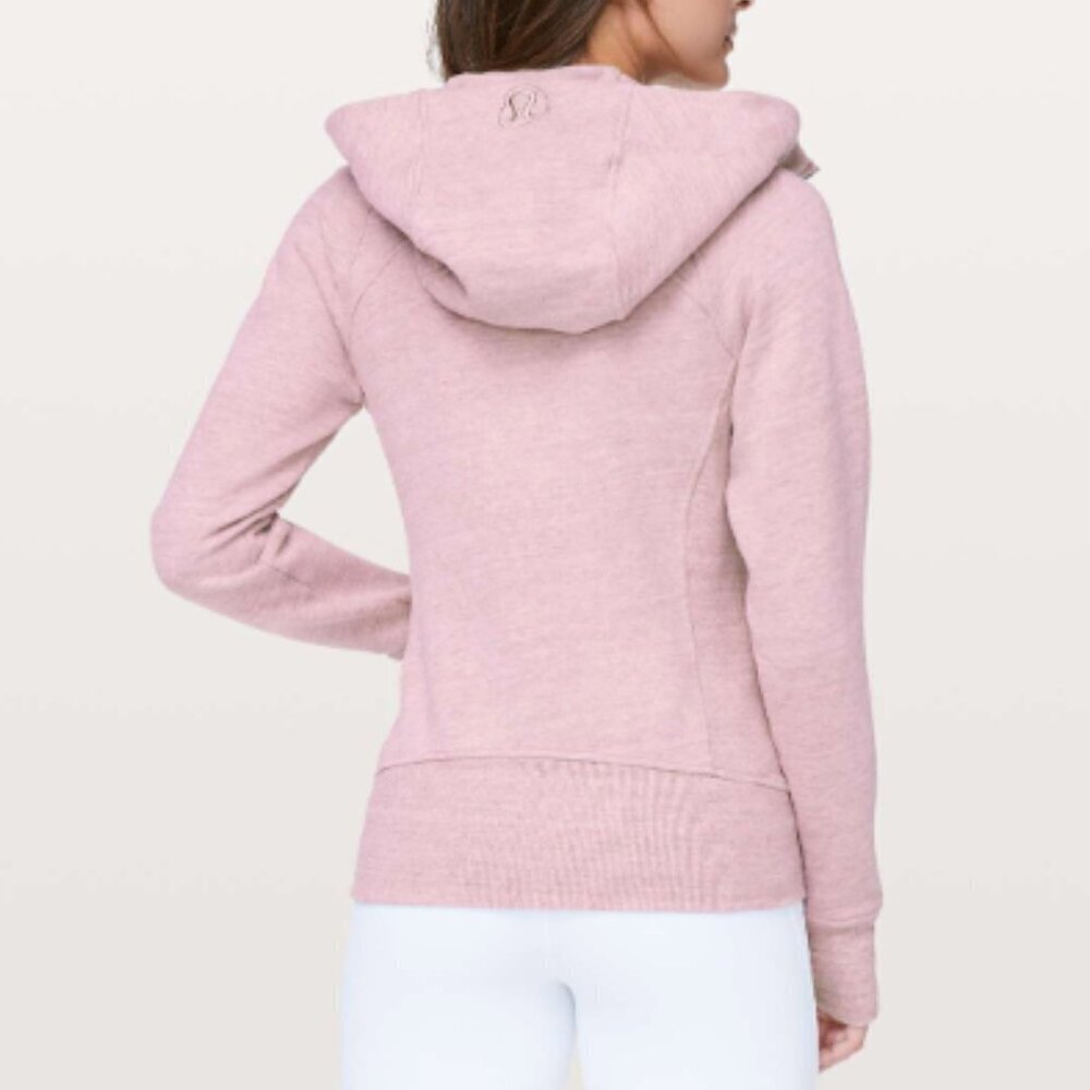 Lululemon Scuba Hoodie Light Cotton Fleece Heathered Space Dyed Vintage Mauve 2 - Picture 4 of 14
